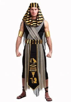 Men's All Powerful Pharaoh Costume -FunCostumes shop adult all powerful pharaoh alt 2