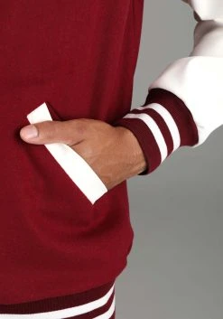 Bayside High Letterman's Jacket For Adults -FunCostumes shop adult bayside high lettermans jacket alt 4