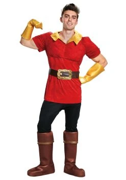 Adult Beauty And The Beast Gaston Costume -FunCostumes shop adult gaston costume alt 8
