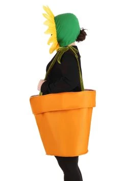 Plus Size Flower Pot Costume For Adults -FunCostumes shop adult plus size flower pot costume alt 2