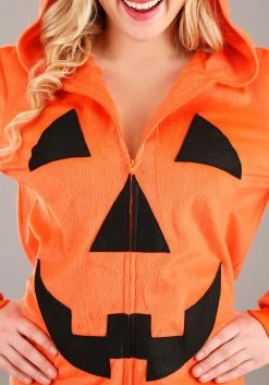 Pumpkin Costume Jumpsuit For Adults -FunCostumes shop adult pumpkin costume jumpsuit alt 3