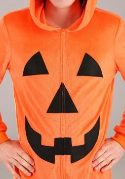 Pumpkin Costume Jumpsuit For Adults -FunCostumes shop adult pumpkin costume jumpsuit alt 4