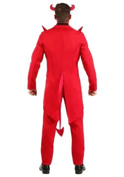 Mens Red Suit Devil Costume -FunCostumes shop adult red suit devil costume alt 5