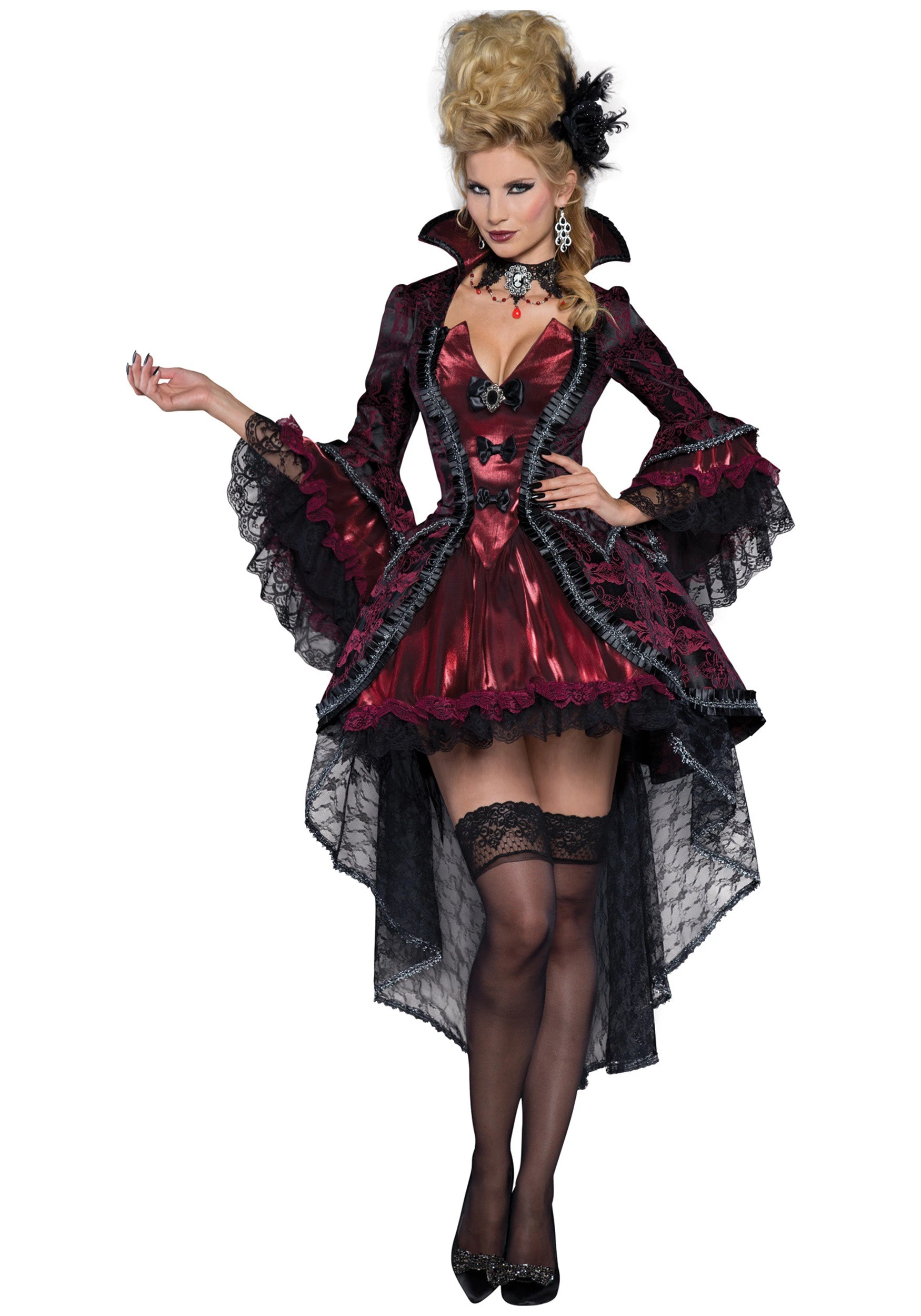 Women's Elegant Victorian Vamp Costume Women's Elegant Victorian Vamp Costume -FunCostumes shop elegant victorian vamp womens costume