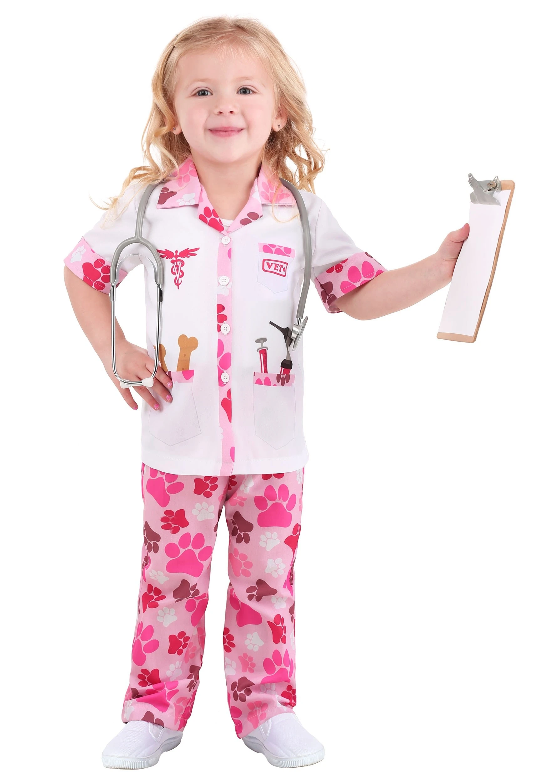 Exclusive Girl's Veterinarian Costume For Toddlers 1 Exclusive Girl's Veterinarian Costume For Toddlers