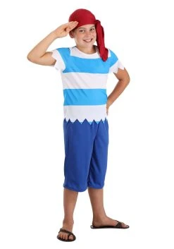 Exclusive Kid's Blue First Mate Costume