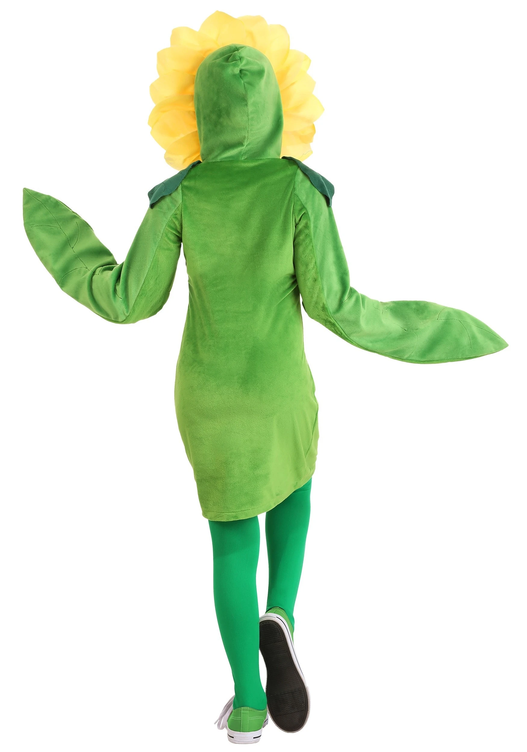 Flower Hoodie Dress For Girls 2 Flower Hoodie Dress For Girls - Image 2