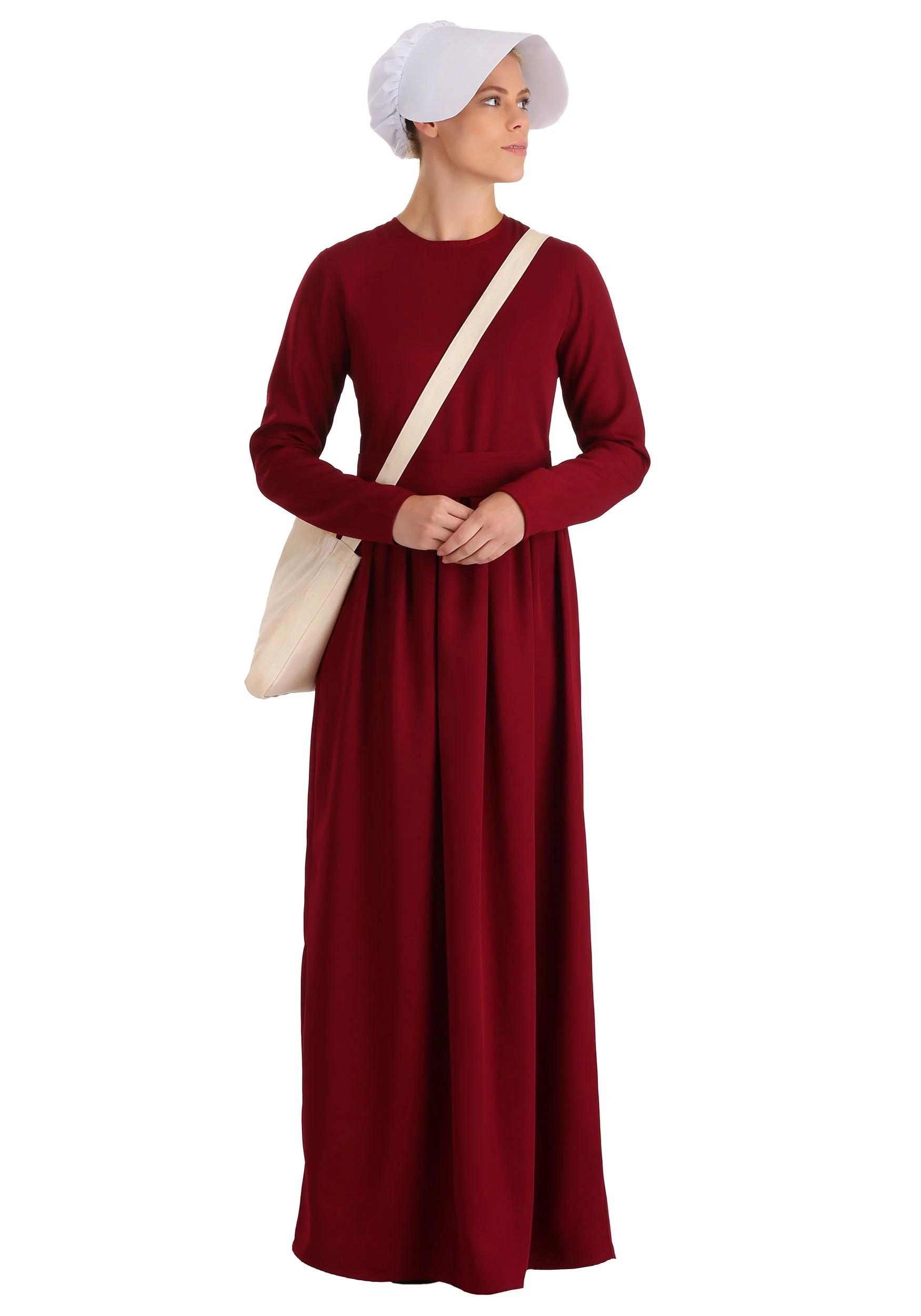 Women's Handmaid's Tale Deluxe Costume Women's Handmaid's Tale Deluxe Costume -FunCostumes shop handmaids tale deluxe womens costume back