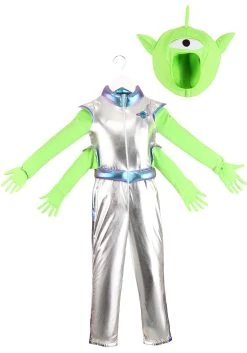 Friendly Alien Costume Kid's -FunCostumes shop kids friendly alien costume alt 2