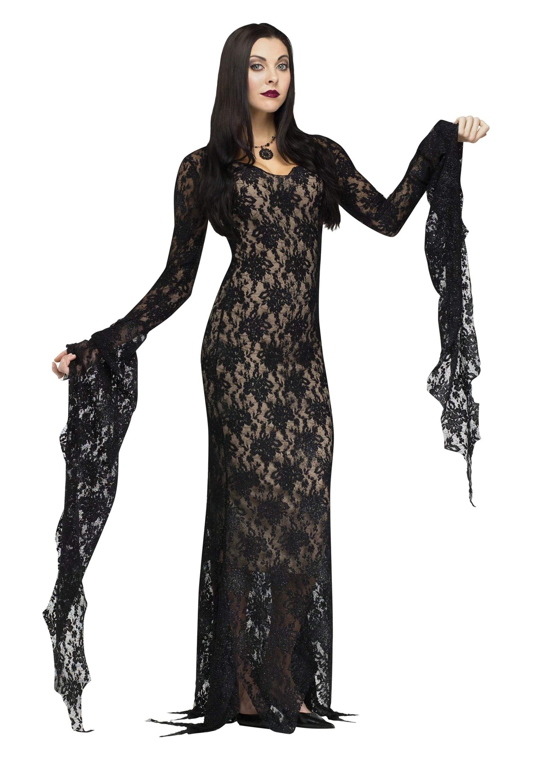 Adult Lace Morticia Costume Adult Lace Morticia Costume -FunCostumes shop lace morticia adult costume