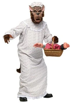 Big Bad Granny Wolf Costume For Men