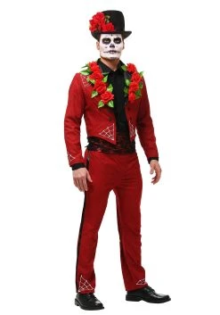 Plus Size Men's Day Of The Dead Costume