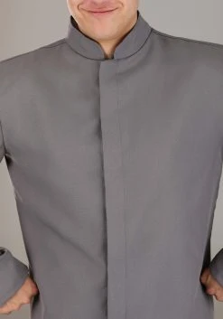 Deluxe Evil Gray Suit Costume -FunCostumes shop mens deluxe evil suit costume alt 3