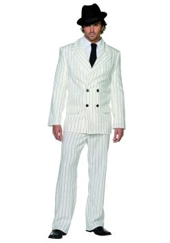Mens Gangster White Costume
