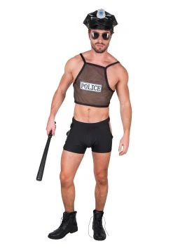 Sexy Hot Cop Costume For Men