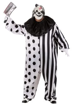Mens Killer Clown Plus Size Costume