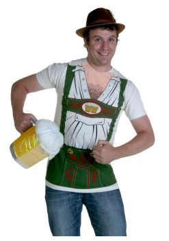 Men's Lederhosen Oktoberfest T-Shirt