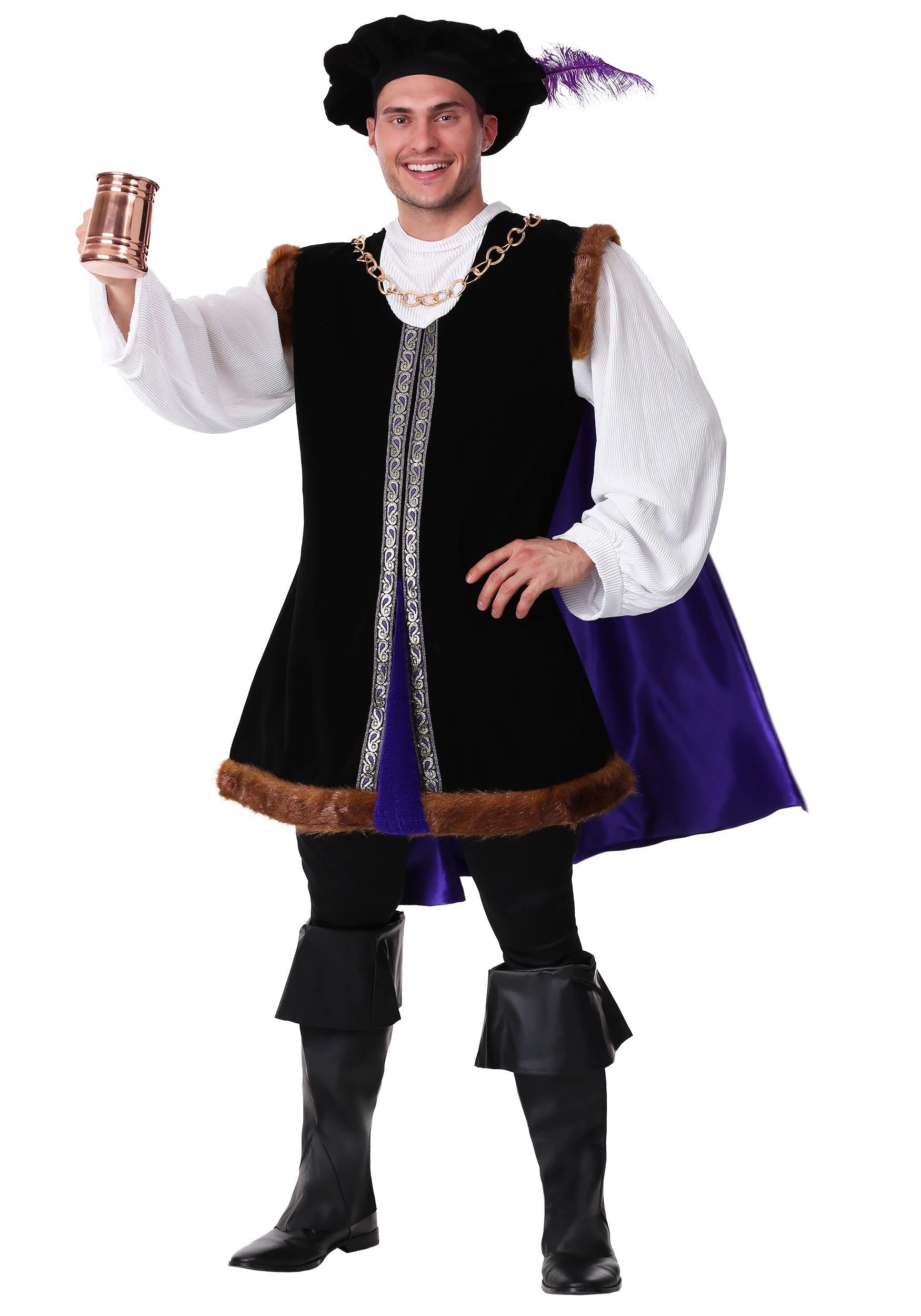 Plus Size Noble Renaissance Man Costume for Adults Plus Size Noble Renaissance Man Costume For Adults -FunCostumes shop mens plus size noble renaissance man costume