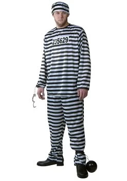 Men's Plus Size Prisoner Costume -FunCostumes shop mens plus size prisoner costume update2 alt3
