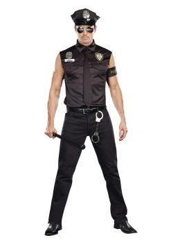 Plus Size Sexy Cop Costume For Men