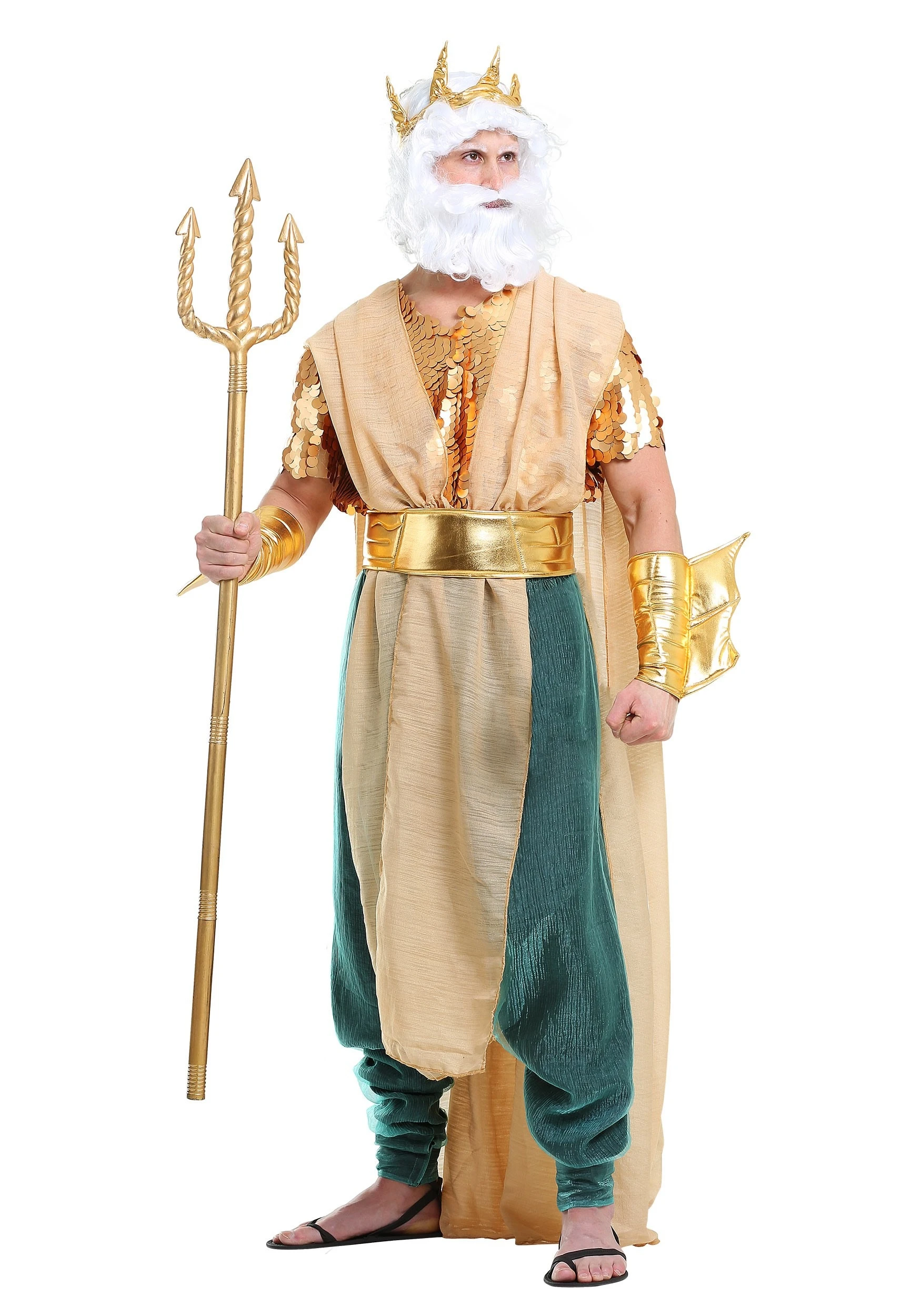 Poseidon Plus Size Mens Costume Poseidon Plus Size Mens Costume -FunCostumes shop mens poseidon plus size costume 1