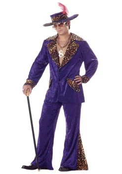 Mens Purple Pimp Costume