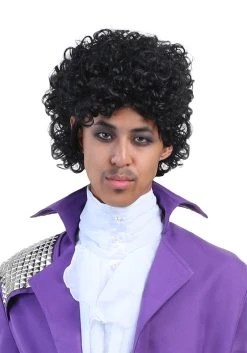 Mens Purple Rock Legend Wig