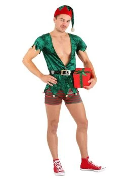 Sexy Christmas Elf Costume For Men