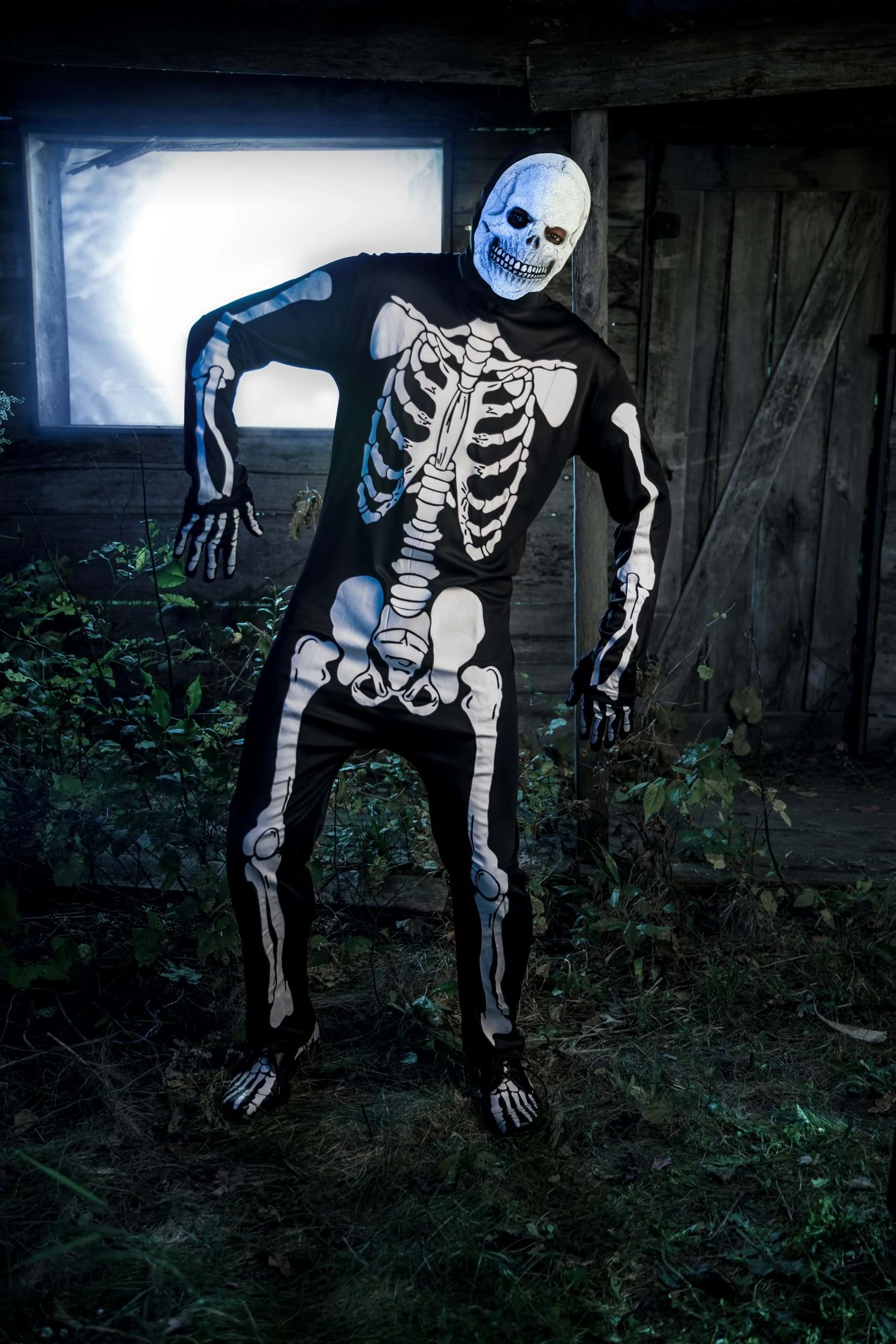 Men's Skeleton Jumpsuit Costume 2 Men's Skeleton Jumpsuit Costume - Image 2
