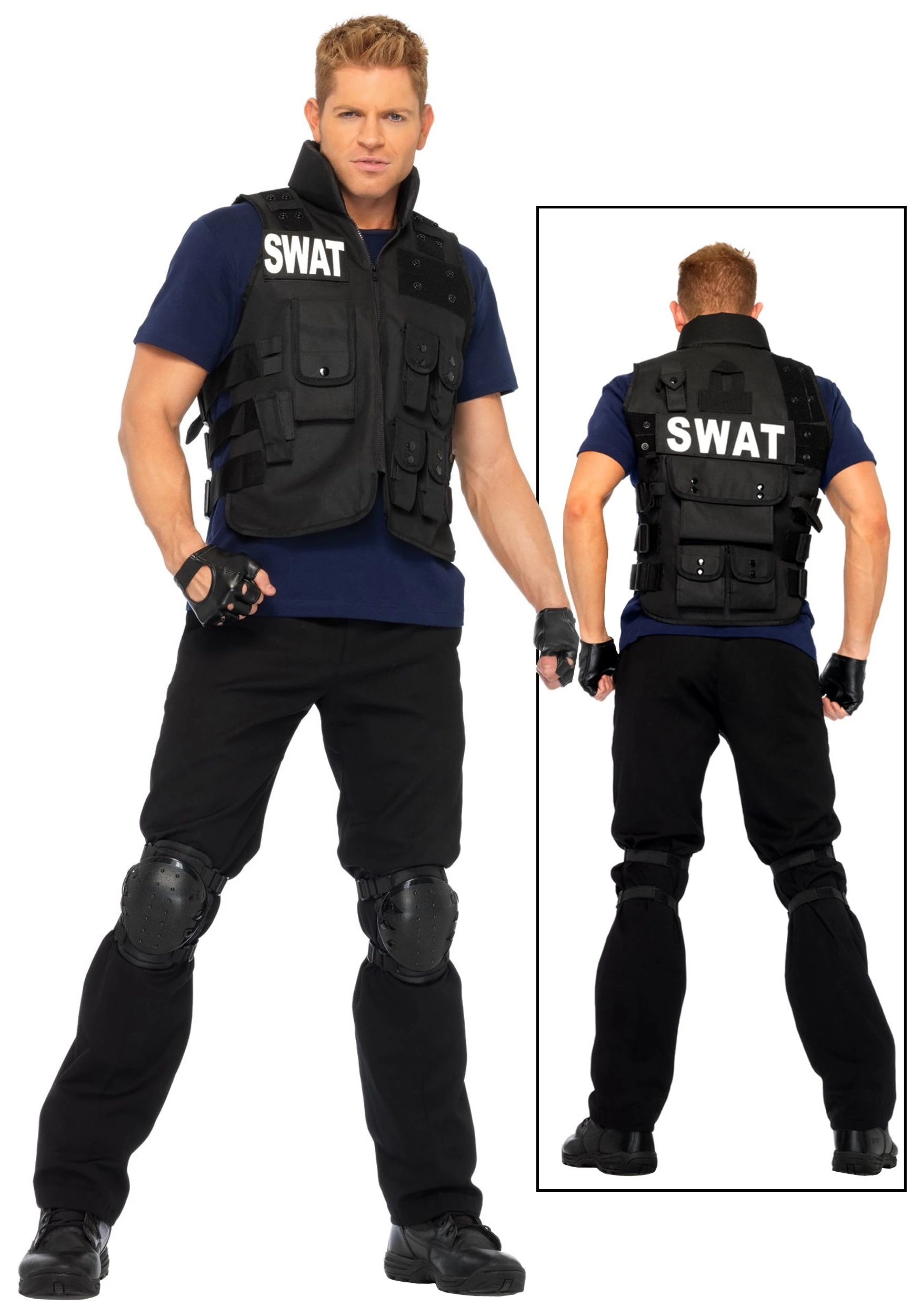Men's SWAT Team Officer Costume 1 Men's SWAT Team Officer Costume
