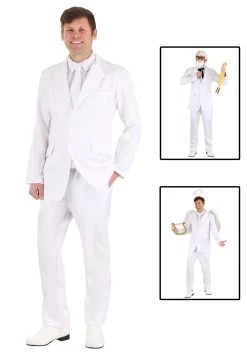 White Costume Suit For Men