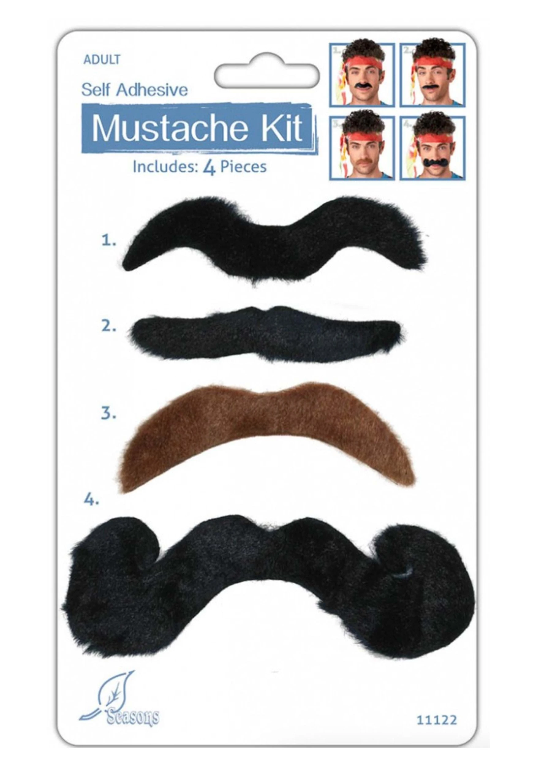 Mustache Accessory Kit Mustache Accessory Kit -FunCostumes shop mustache kit