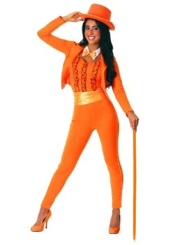 Orange Tuxedo Women's Costume