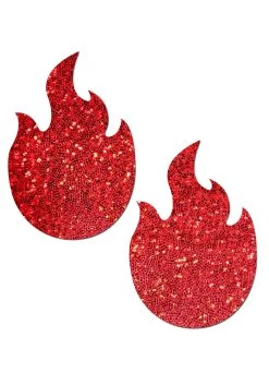 Pastease Red Flame Glitter Pasties