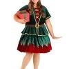 Plus Size Women's Deluxe Holiday Elf Costume