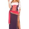 Womens Plus Size Fortune Teller Maiden Costume