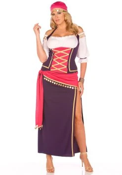 Womens Plus Size Fortune Teller Maiden Costume
