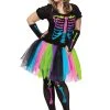 Women's Plus Size Funky Punky Bones Costume