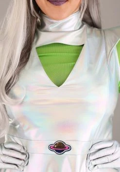 Women's Plus Size Outer Space Alien Costume -FunCostumes shop plus size outer space alien costume alt 3