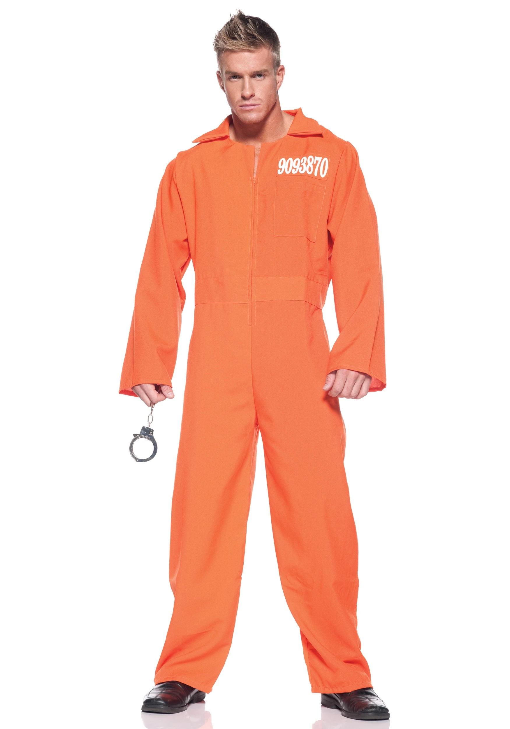 Plus Size Men's Prison Jumpsuit Costume Plus Size Men's Prison Jumpsuit Costume -FunCostumes shop plus size prison mens jumpsuit
