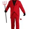 Adult Plus Size Red Suit Devil Costume