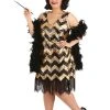 Exclusive Plus Size Women's Dolled Up Flapper Costume