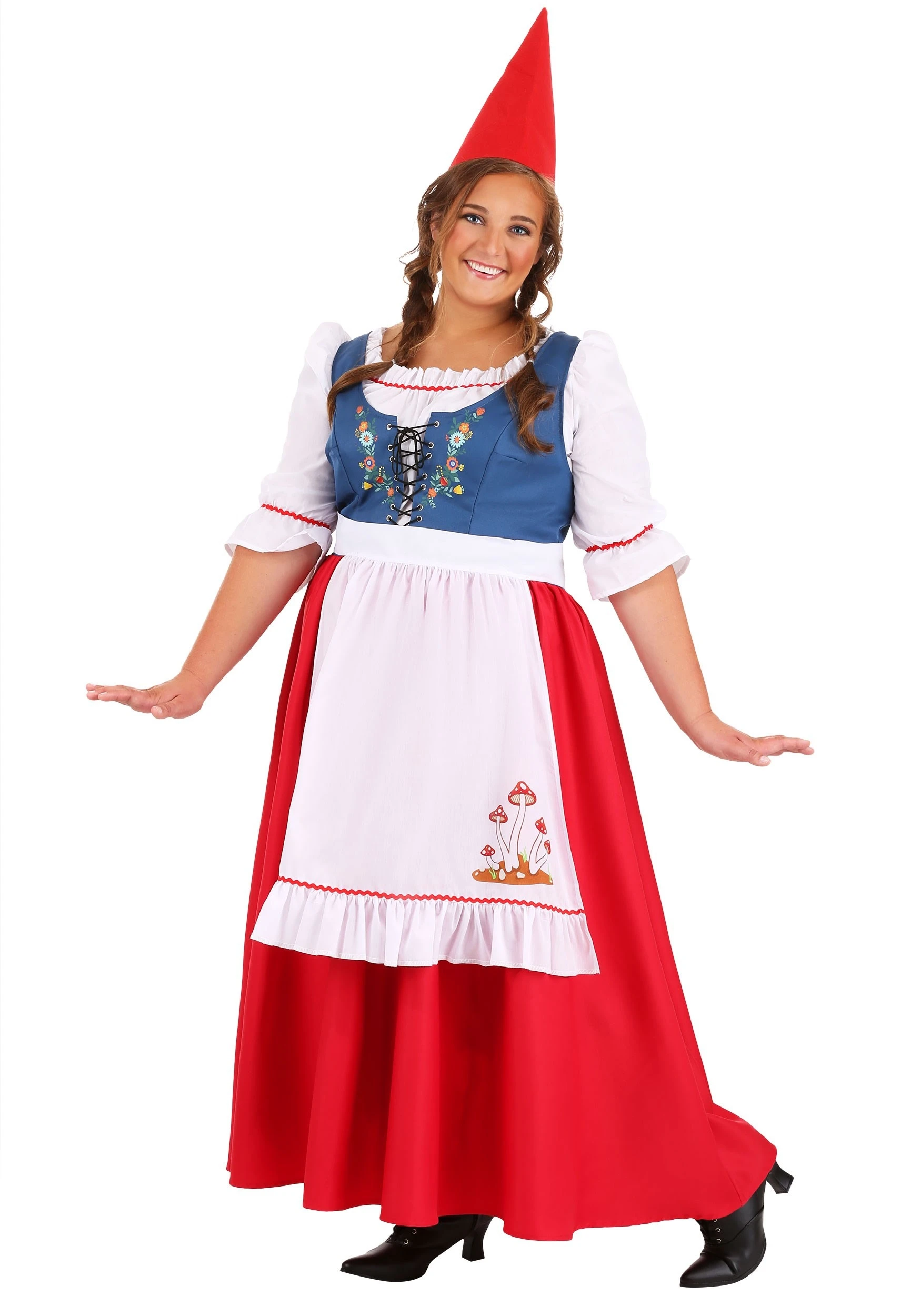 Plus Size Garden Gnome Costume For Women 1 Plus Size Garden Gnome Costume For Women