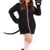 Plus Size Midnight Kitty Costume For Women