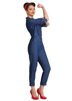 Plus Size Women's WWII Icon Costume -FunCostumes shop plus size wwii icon costume for women alt 2