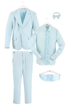 Powder Blue Tuxedo Adult Costume -FunCostumes shop powder blue tuxedo adult costume alt 10