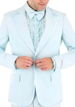 Powder Blue Tuxedo Adult Costume -FunCostumes shop powder blue tuxedo adult costume alt 2