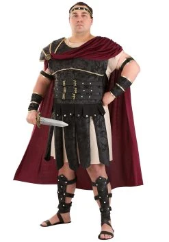 Plus Size Roman Gladiator Costume For Men