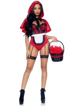 Naughty Miss Red Women's Sexy Costume -FunCostumes shop sexy naughty miss red womens costume 2