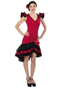 Women's Spanish Salsa Dancer Costume